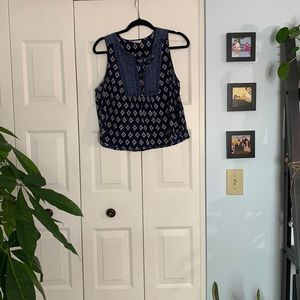 Forever 21 Printed Crop Top